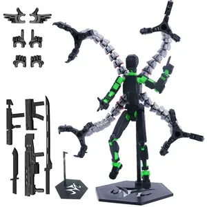 3D Printed Multi-Jointed Movable Desktop Lucky 13 Dummy Nova Robot Action Figure Titan 13 Assembly Completed T13 Action Figure