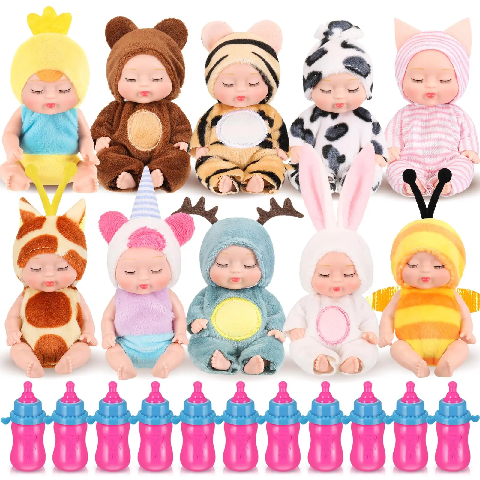 10 Pcs-Lovely with Nursing Bottle