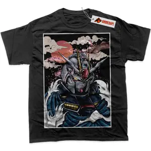 Strike Gundam T-shirt All Sizes, Anime Unisex Graphic Printed Cotton Tee Casual Top For Anime Lover, Classic Streetwear Outfits