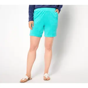 Denim & Co. Beach Petite Knit Terry Short