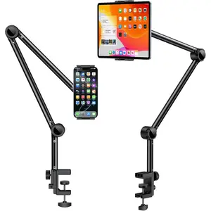 Three-section mobile phone and tablet stand, adjustable desktop and bedside tablet stand, bed phone stand, iPad lazy stand tablet holder, Tablet Accessories
