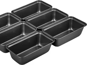6 Pack Mini Loaf Pans, Non-Stick Baking Bread Pan, Quality Bakeware