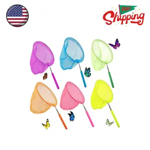 6 Pack Bug Catcher for Kids, Kids Telescopic Butterfly Fishirng Nets