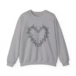 Barbed Wire Heart Crewneck Sweatshirt