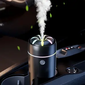 Car Humidifier Diffuser - Smart Cool Mist Air Freshener for Essential Oils - USB for Car, Home, Office, Bedroom (Black) Gonlink