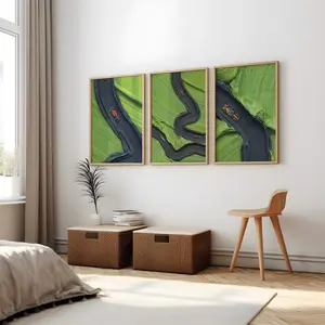 Minimalist Formulaaaaa Wall Art – Set of 3 Posters with Tiny F1 Cars – Modern Racing Decor for Motorsport & Speed Lovers