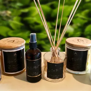 Wicks & Moods Vegan/Non-Toxic Scented Soy Candle Decor Fragrance