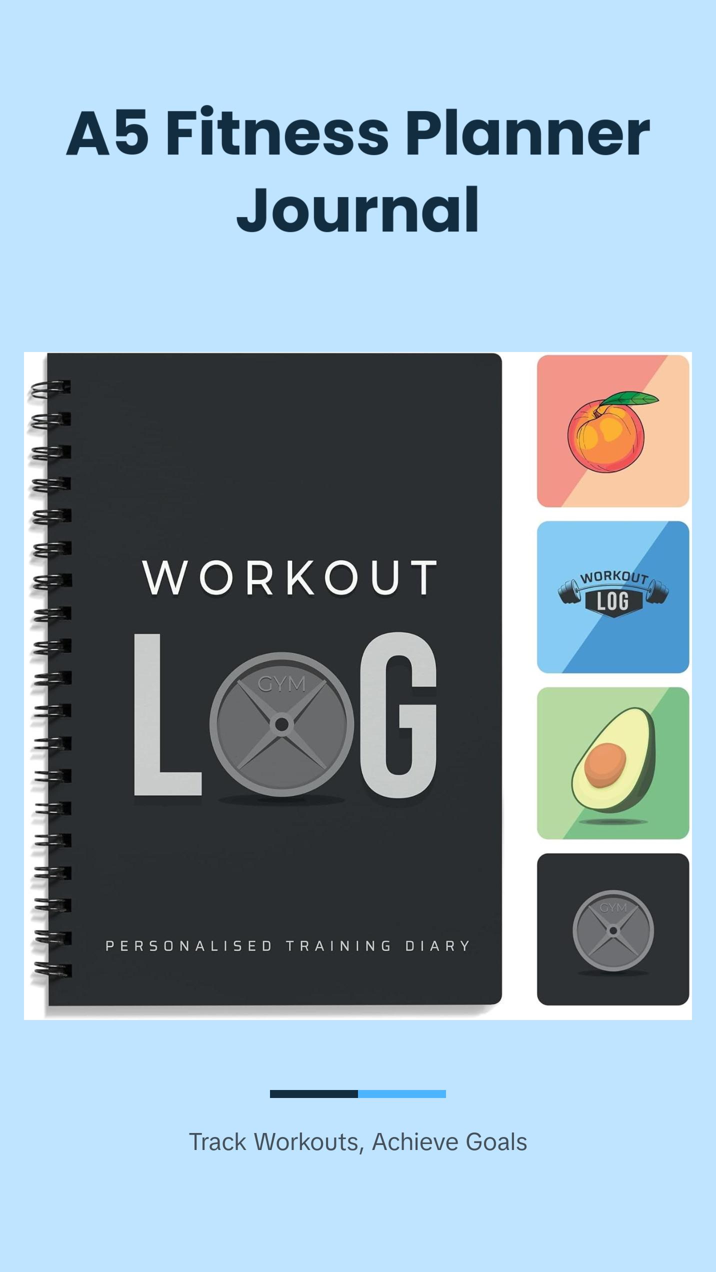 Workout Planner for Daily Fitness Tracking & Goals Setting - A5 Size, 6” X 8”, Charcoal Gray - Men & Women Personal Home & Gym Training Diary - Log Book Journal - by Workout Planner for Daily Fitness Tracking & Goals Setting - A5 Size, 6” X 8”, Charcoal Gray - Men & Women Personal Home & Gym Training Diary - Log Book Journal - by