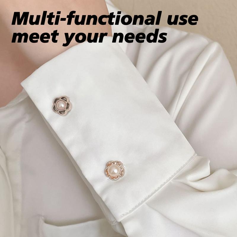 20 Counts Brooch Buttons for Women,Easy to Install with Secure Lock, Scratch-Resistant and Durable, A Set for Various Clothing Styles