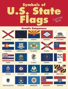 USED-Symbols of U.S. State Flags Coloring Book by Kreativ Entspannen (Paperback)