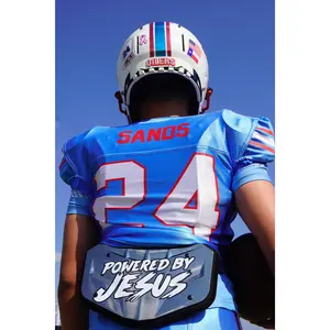 Powered By Jesus Football Back Plate