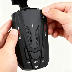 V7 16-Band Car Speed Reminder Device - 360° Full Coverage Automotive Accessory with Intelligent Voice Prompt, Real-Time Updates, LED Display for Daily Travel