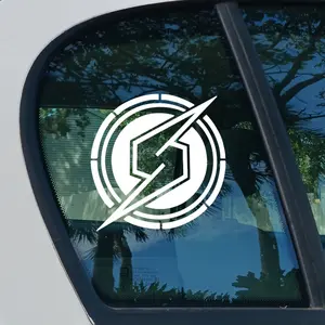 Metroid Samus Logo Bumper Sticker Vinyl Decal for Car, Laptop, Phone, Wall, Mirror, Water Bottle Waterproof UV Weather Resistant 6+ Years Outdoor Use
