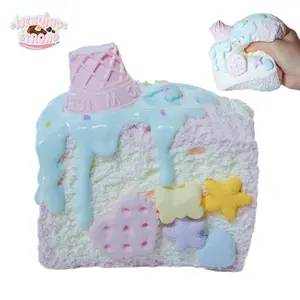 WenQing Taba Squishy Handmade Taba Squishy Toys Full silicone reborn squishy, fidget toys, Taba Squishy, ice cream toast 451g, Gifts for Girls and Boys