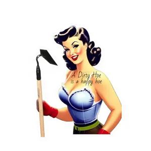 A DIRTY HOE IS A HAPPY HOE Kiss-Cut Vinyl Decals