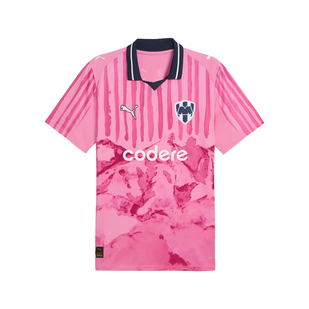 PUMA Mens X Kidsuper Mty Collared Short Sleeve Replica Jersey Casual - Pink
