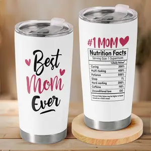 Sweet Mood Shop - Best Mom Ever 20oz Tumbler, Birthday Drinkware, Mother's Day Gifts For Mom From Daughter Son Kids, Coffee Insulated Tumbler