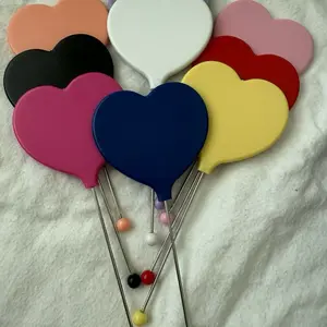 1 heart shaped bead-able mirror 1 heart shaped bead-able mirror