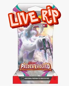 Paldea Evolved Sleeved Booster pack LIVE