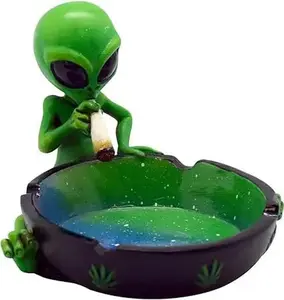 Trendy Zone 21 Alien Ashtray 4” - Perfect Novelty Gift for Home and Office Decor