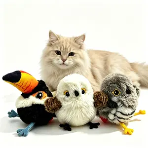 Interactive cat toys are suitable for indoor cats-bird cat toys, flapping bird cat toys, interactive bird cat toys with singing, rechargeable touch activated bird cat toys, suitable for indoor cats.#Summervibes #petLovers