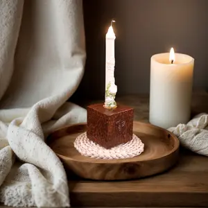 Nordic Style Resin Candle Holder, Romantic Tabletop Design, Creative Home Decor, Durable & Elegant Craftsmanship, Perfect Gift Idea