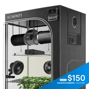 Advance Grow Tent System 4x4, Integrated Smart Controls, 4-Plant Kit