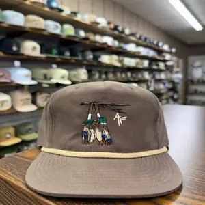 Duck Lanyard Rope Hat - Brown/Khaki