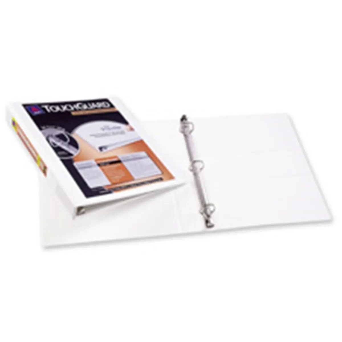 Avery Consumer Products Spring-Loaded 3-Ring Binders with EZ-Turn Ring, 0.50in Cap., PVC-Free PP, 11in x 8.50in Sheet Size, White (Office Stationery & Supplies), Spring-Loaded Binders