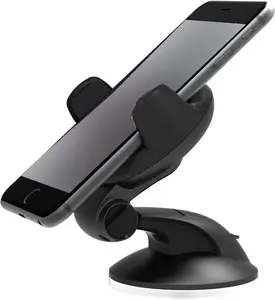 360° Rotation Car Mobile Phone Cradle Car Phone Holder Strong Suction Cup Car Phone Mount for Windscreen Dashboard
