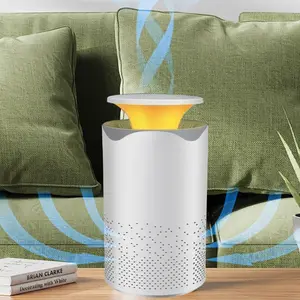 Portable Desktop Air Purifier, USB Powered 7-Color Lighting Air Purifier with H13 Hepa Filter, Household Air Cleaning Machine for Home Office