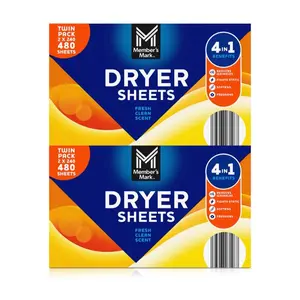 Fabric Softener Dryer Sheets, Fresh Scent, 480 Ct