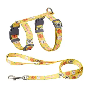 Touchcat Animal Patterned Fashion Cat Harness and Leash