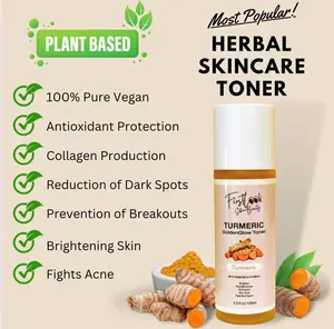 GoldenGlow Turmeric Toner with Vitamin C - Pore Minimizer, Acne Fighter, Oil Control, Brightener, Antioxidant, Vegan Formula, 100ml