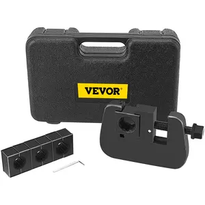 VEVOR 7843B Manual A/C Hose Crimper Kit,Handheld Air Hose Crimper Tool Kit with 4 Dies Whole Set#6#8#10#12,A/C Hose Crimper Repair Tool Kit Die Set,for Crimping Automotive Air Conditioning Pipes