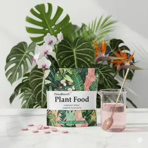 Self-Dissolving Houseplant Fertilizer | Indoor Plant Food with Instant Nutrition | Effortless Feeding (12 Tablets)