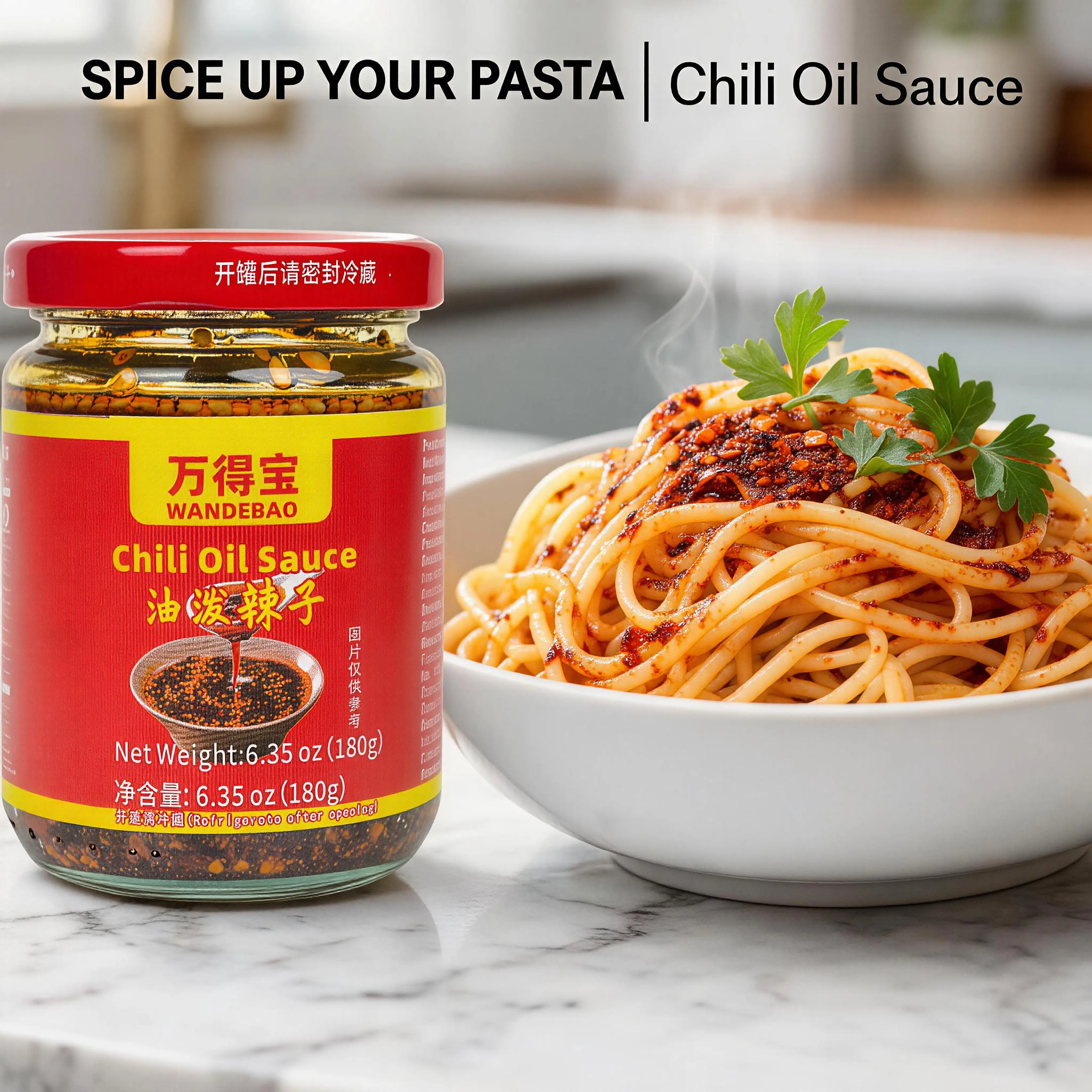 Handcrafted Low Sodium Chili Oil Sauce - Balanced Heat, Ambient Temp Storage, Whole Chili & Garlic Slow Extraction, Rich Savory Flavor, Ideal for Pasta Dishes & Roasted Lamb Chops, Versatile Dip, Low Sodium Meals#backtoschool