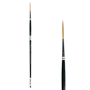 Trekell Golden Taklon Long Handle Artist Brush -  Size #2 Script Rigger