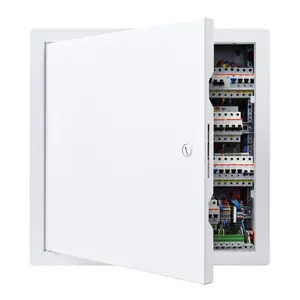 fathersdaygift VEVOR Access Panel for Drywall, 13.3x 13.3 in Galvanized Steel Access Door, Easy Install Hinged Service Panel with Screwdriver Latch, for Ceiling Plumbing Electrical, 12.4x 12.4 in Cutout Size White