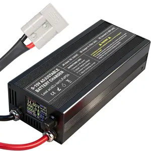 100 AMP Charger, 14.6V LFP lifepo4 Charger, Adjustable Voltage 0-15V & Current 0-100A, Smart Fast Battery Charger for Golf Carts,UAV,Fishing Boat and Deep Cycle Batteries