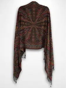 Black Multi-Color Rhinestone Pashmina