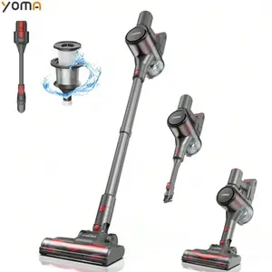 YOMA Cordless Vacuum Cleaner, 8 In 1 Lightweight Stick Vacuum With Detachable Battery, Brushless Motor, Powerful Suction Vacuum Cleaner For Home Carpet Hard Floor Pet Hair