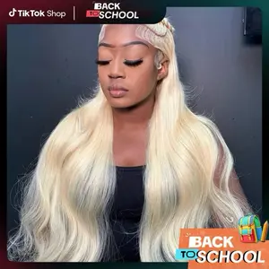 Hot Star 613 Blonde Straight and Body Wave HD Transparent 13x6 13x4 Lace Front Human Hair Wigs for Women Glueless Brazilian Lace Frontal PrePlucked Wig