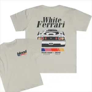 White Ferrari Blond T-shirt, White Ferrari Blond 2 Side, Ferrari Sweatshirt, Hoodie - Flexible Fashion Fits - Fashion For All Tastes - Find Your Favorite Color - Celebrity Style - Extended Size Range