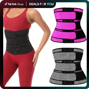IYDoaMea Stretchy Waist Shaper Belt For Women Sweat Absorbing Tummy Control And Fitness Workouts Eyelet Embellished Non Woven Polyester Fabric For Comfort And Durability Shapewear Womenswear Compression shaper abdominal belt Dealsforyoudays outdoorfun