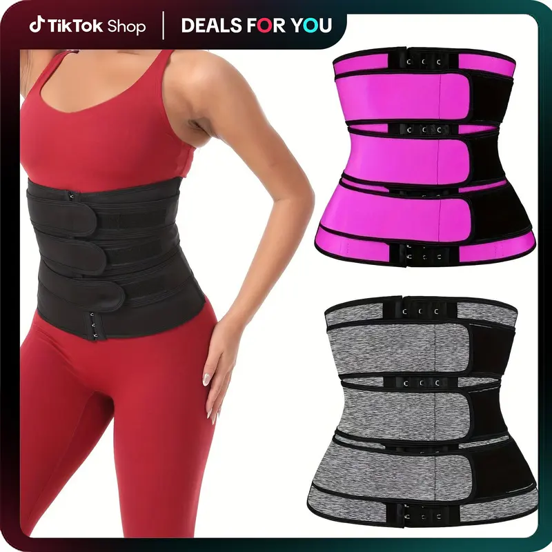 IYDOAMEA Women's Waist Trainer Belt - Adjustable Tummy Control Sweat Band for Gym, Fitness and Daily Shapewear