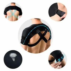 Sports Double Shoulder Support Straps Back Pain Double Bandage Cross Shoulder Straps Healthcare Braces
