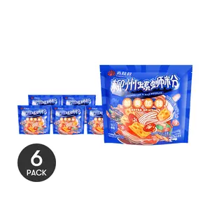 Uncle xiao Extra Spicy Liuzhou Luo Si Fen Snail Rice Noodles, 14.1oz*6【6 Packs】