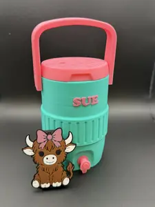 Personalized Stylish Pink Insulated Drink Holder Bundle for Glassware Drinkware - Includes Bowtie Can Opener, Beverage Protector, Ideal for Parties, Events