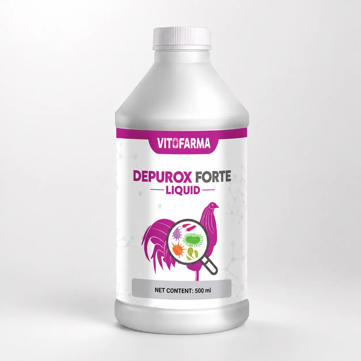 Vitofarma Depurox Forte Liquid | Digestive Support for Poultry | 500 mL